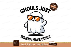 Ghost wearing sunglasses waving halloween spooky Product Image 1
