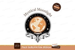 Earth mystical moonlight emblem globe stars Product Image 1