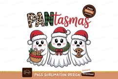 Christmas ghosts holding treats cookies candy Product Image 1