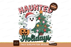 Format: Title: Haunted Holiday Ghost Tree Pumpkin halloween Product Image 1