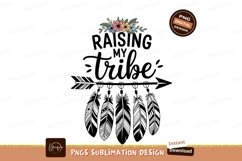 Raising my tribe floral feathers arrow Product Image 1
