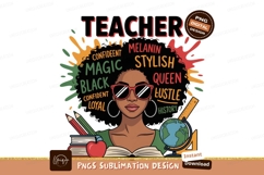 Black queen teacher stylish confident image Product Image 1