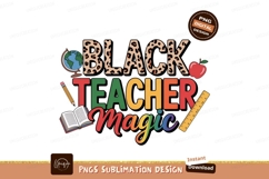 Black Teacher Magic education school Product Image 1