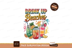 Colorful Summer Drinks With Fruit beach Product Image 1