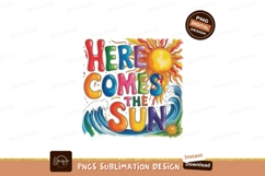 Colorful sun waves and text bright Product Image 1
