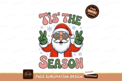 Santa peace sign glasses festive claus christmas Product Image 1