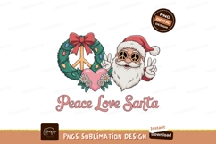 Hippie Santa peace wreath heart love Product Image 1