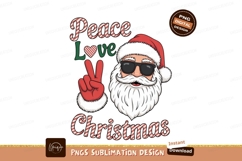 Cool Santa peace love christmas sunglasses Product Image 1