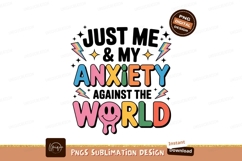 Colorful anxiety world text lightning Product Image 1