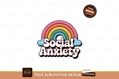 Rainbow Social Anxiety Text clouds Product Image 1