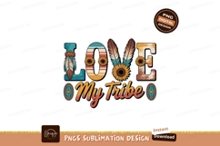 Love my tribe sunflowers feathers boho Product Image 1