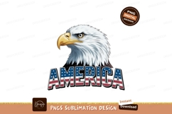 Majestic eagle patriotic text bird white Product Image 1