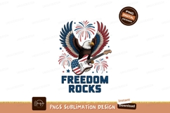 Patriotic eagle guitar fireworks image Product Image 1