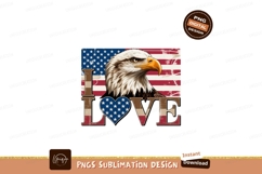 Eagle Heart Flag Love patriotic Product Image 1