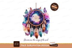 Dreamcatcher feathers butterflies galaxy stars Product Image 1