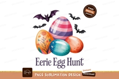 Colorful eggs bats spooky halloween easter Product Image 1