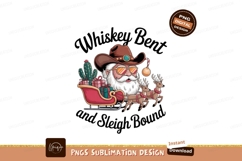 Cowboy Santa sleighing reindeer gifts claus sunglasses Product Image 1