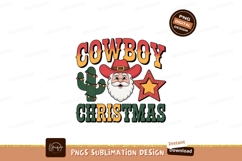 Cowboy Santa Cactus Star Christmas image Product Image 1