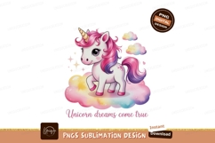 Cute unicorn pink purple mane fantasy magical Product Image 1