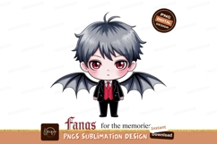 Chibi vampire boy with wings image Product Image 1