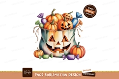 Halloween pumpkin bag with candy jackolantern Product Image 1