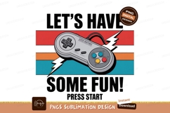 Retro controller colorful stripes gaming vintage Product Image 1