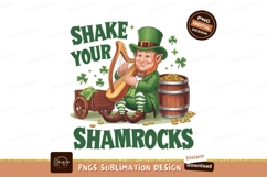 Leprechaun Plays Harp St Patricks Day Product Image 1