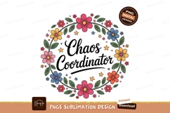Floral wreath chaos coordinator text flowers leaves Product Image 1