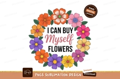 Colorful floral wreath with empowering text flowers Product Image 1