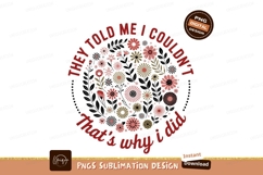 Floral wreath inspirational quote flowers leaves Product Image 1