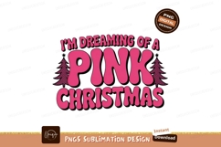 Dreaming pink christmas trees holiday Product Image 1