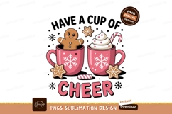 Gingerbread man hot cocoa festive christmas cookie Product Image 1