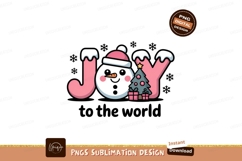 Pink snowman christmas tree gifts image Product Image 1