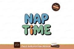 Blue green orange nap time text image Product Image 1