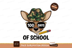 Deer Celebrating Hundred Days Of School Product Image 1