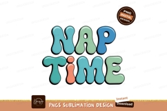 Bubbly letters spell nap time blue Product Image 1