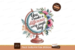 Globe floral message flowers text Product Image 1