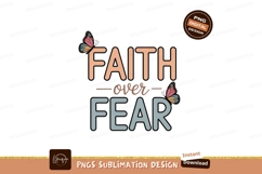 Faith over fear butterflies inspirational Product Image 1