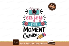 Camera ribbon pencil text pink Product Image 1