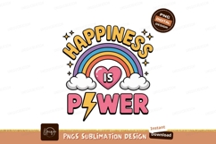 Happiness power rainbow heart clouds Product Image 1