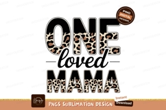 One Loved Mama Leopard Print Design image Product Image 1