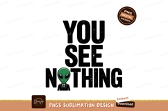 Alien Head With Text green graphic Product Image 1
