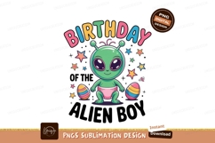 Baby alien celebrating birthday celebration cute Product Image 1