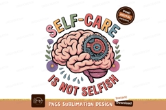 Brain gears self care flowers image Product Image 1
