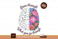 Brain flowers growth inspiration mental Product Image 1
