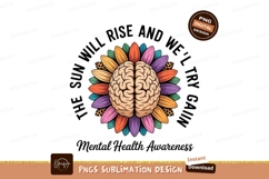 Brain flower colorful petals hope image Product Image 1