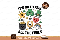 Cartoon lucky charms expressing emotions happy Product Image 1
