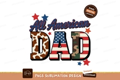 All American Dad patriotic design stars stripes Product Image 1