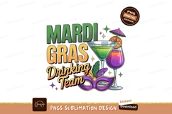 Mardi Gras festive drinks and mask image Product Image 1