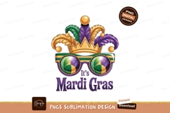 Mardi Gras crown glasses celebration image Product Image 1